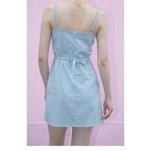 SOLD- Brandy Melville Blue Gingham Dress